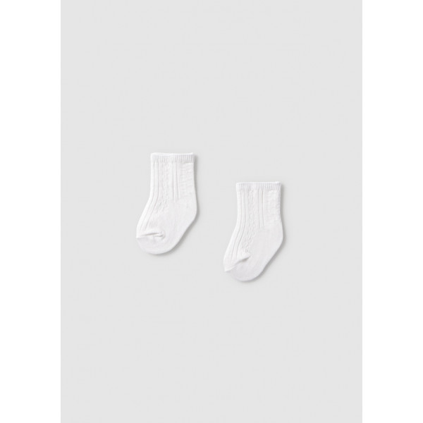 Mayoral Σετ 2 καλτσακια αμπιγιε λευκο 26-09050-065 9050