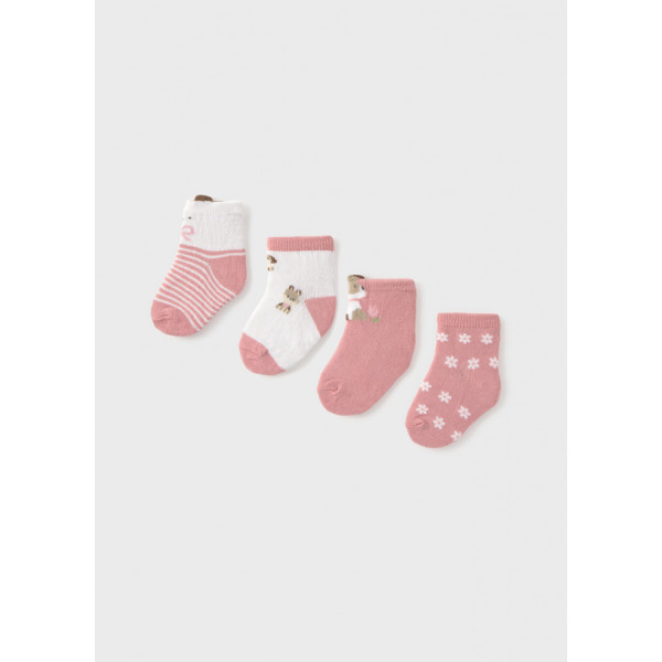 Mayoral Σετ 4 καλτσακια ροζε 26-09054-049 9054