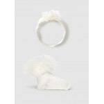 Mayoral Σετ κορδελα και καλτσες εκρου 26-09055-037 9055