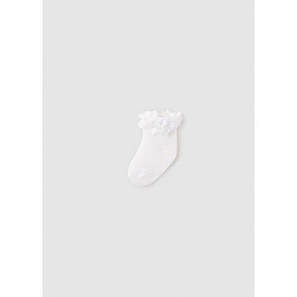 Mayoral Καλτσακι βολαν λευκο 26-09061-061 9061