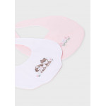 Mayoral Σετ 2 σαλιαρες ροζ μπεμπε 26-09077-044 9077