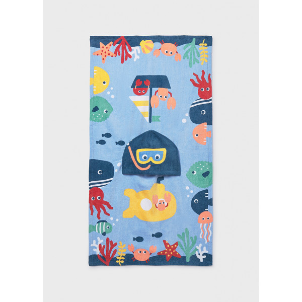 Mayoral Μπουρνουζοπετσετα μπλε 26-09114-074 9114