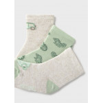Mayoral Σετ 3 καλτσακια σχεδια πρασινο 26-10137-087 10137