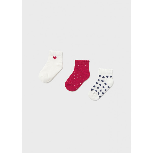 Mayoral Σετ 3 καλτσακια κοκκινο 26-10141-042 10141