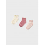 Mayoral Σετ 3 καλτσακια ροζ 26-10141-043 10141