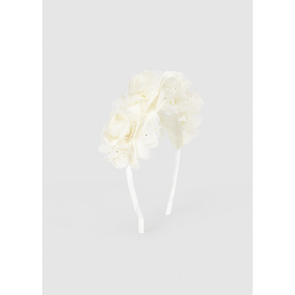 Mayoral Στεκα λουλουδια τουλι εκρου 26-10154-064 10154