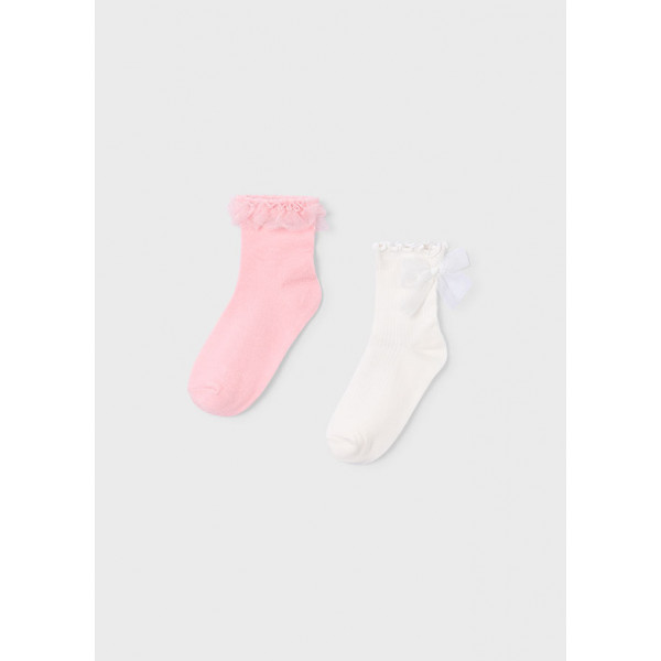 Mayoral Σετ 2 καλτσες ροζ απαλο 26-10184-069 10184