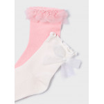 Mayoral Σετ 2 καλτσες ροζ απαλο 26-10184-069 10184