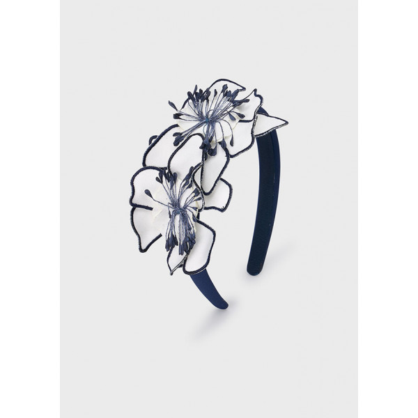 Mayoral Στεκα κρεπ λουλουδια μπλε ριγε 26-10199-091 10199