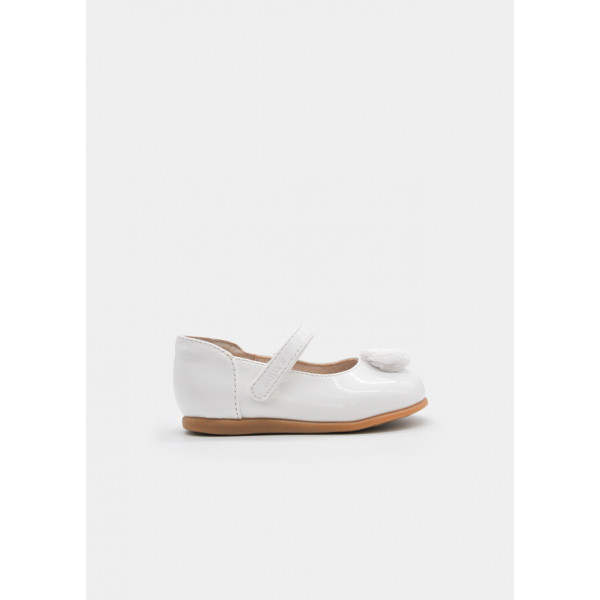 Mayoral Μπαλαρινα λουστρινι λουλουδι λευκο 26-41731-027 41731