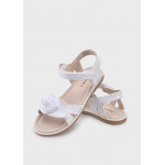 Mayoral Σανδαλια λουστρινι λουλουδι λευκο 26-43732-011 43732