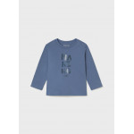 Mayoral T-Shirt μακρυμανικο basic μπλε 16-00108-016 108