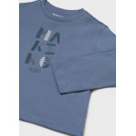 Mayoral T-Shirt μακρυμανικο basic μπλε 16-00108-016 108