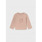 Mayoral T-Shirt μακρυμανικο basic απαλο ροζ 16-00116-044 116