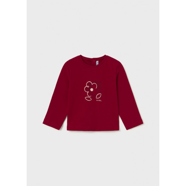 Mayoral T-Shirt μακρυμανικο basic κοκκινο 16-00116-046 116