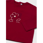 Mayoral T-Shirt μακρυμανικο basic κοκκινο 16-00116-046 116