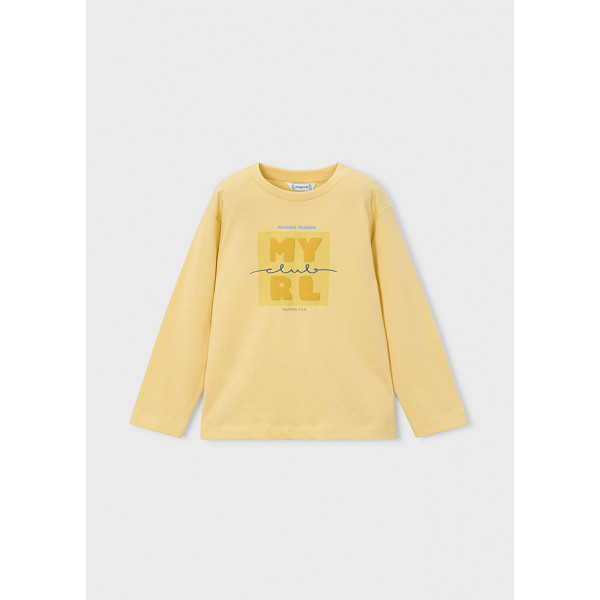 Mayoral T-Shirt μακρυμανικο basic κιτιρινο 16-00173-086 173