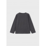 Mayoral T-Shirt μακρυμανικο basic μαυροπινακ 16-00173-090 173
