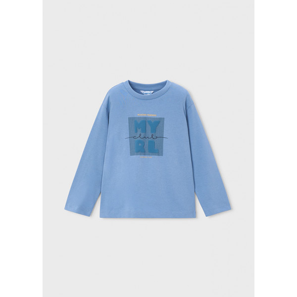 Mayoral T-Shirt μακρυμανικο basic μπλε μελαν 16-00173-091 173