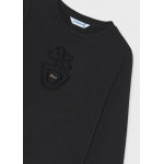 Mayoral T-Shirt μακρυμανικο basic μαυρο 16-00178-055 178