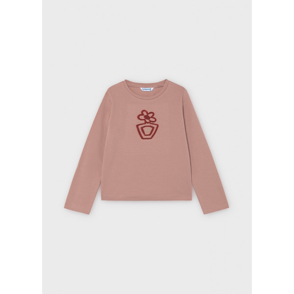 Mayoral T-Shirt μακρυμανικο basic παστελ 16-00178-057 178