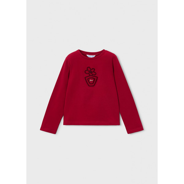 Mayoral T-Shirt μακρυμανικο basic κοκκινο 16-00178-059 178