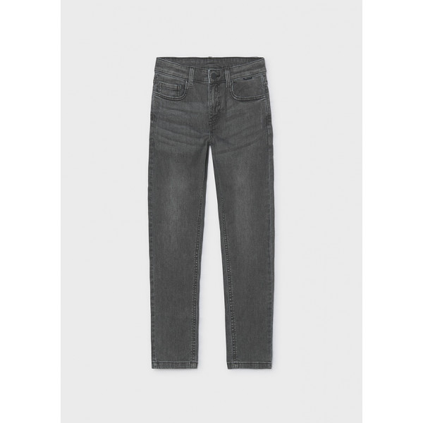 Mayoral Παντελονι τζιν slim fit βασικ γκρι σκουρ 16-00516-016 516