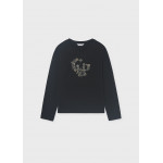 Mayoral T-Shirt μακρυμανικο basic μαυρο 16-00830-032 830