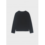 Mayoral T-Shirt μακρυμανικο basic μαυρο 16-00830-032 830
