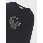 Mayoral T-Shirt μακρυμανικο basic μαυρο 16-00830-032 830