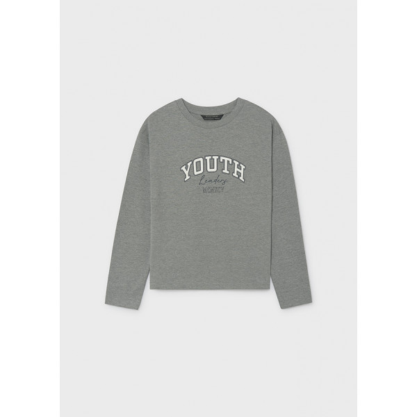 Mayoral T-Shirt μακρυμανικο basic γκρι σκουρ 16-00842-066 842