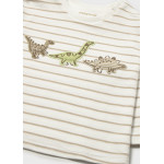 Mayoral T-Shirt μακ/κο απλικε κεντημα καφε ανοιχ 16-02005-070 2005