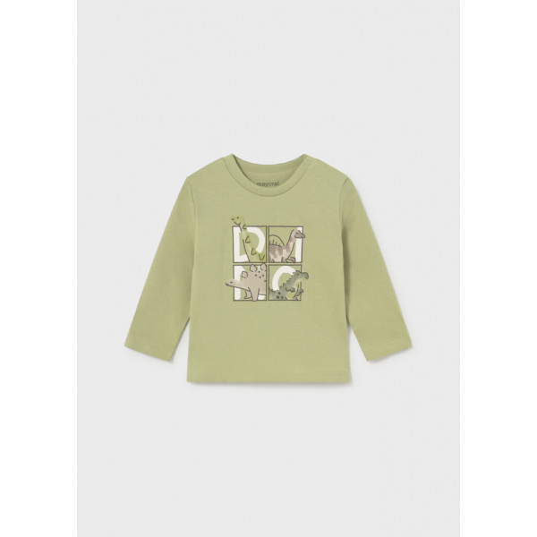 Mayoral T-Shirt μακρ/κο δεινοσαυροι χακι 16-02006-074 2006