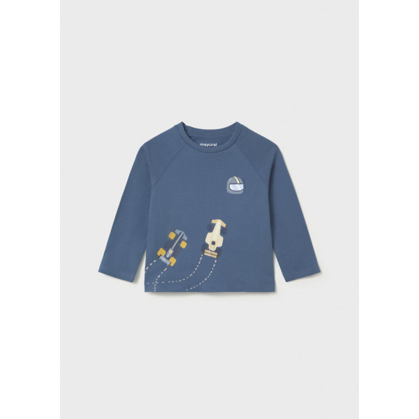 Mayoral T-Shirt μακρ/νικο αυτοκινητακ μπλε 16-02007-079 2007