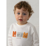 Mayoral T-Shirt μακρ/κο προσωπα κρεμ 16-02009-086 2009