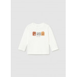 Mayoral T-Shirt μακρ/κο προσωπα κρεμ 16-02009-086 2009