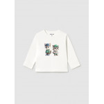 Mayoral T-Shirt μακρ/κο φιλοι κρεμ 16-02013-010 2013