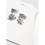 Mayoral T-Shirt μακρ/κο φιλοι κρεμ 16-02013-010 2013