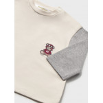 Mayoral Σετ 2 μπλουζακια μακρυμανικα δαμασκηνο 16-02085-011 2085