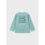 Mayoral T-Shirt μακρ/κη τυπωμα πισω μπλε 16-04006-085 4006