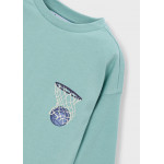 Mayoral T-Shirt μακρ/κη τυπωμα πισω μπλε 16-04006-085 4006