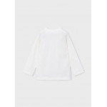 Mayoral Μπλουζα μακρυμ puff print κρεμ 16-04007-090 4007