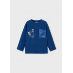 Mayoral T-Shirt μακρ/κο τσεπη μπλε σκουρ 16-04012-026 4012