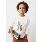 Mayoral T-Shirt μακρυμανικο ζωακι κρεμ 16-04017-086 4017