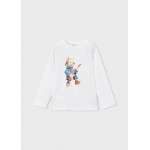 Mayoral T-Shirt μακρυμανικο ζωακι κρεμ 16-04017-086 4017