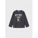 Mayoral T-Shirt μακρ/κο "racing" μαυροπινακ 16-04020-061 4020