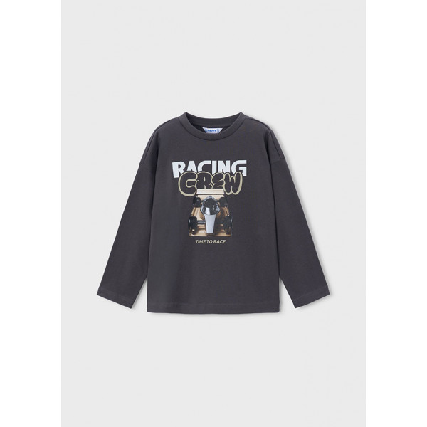 Mayoral T-Shirt μακρ/κο "racing" μαυροπινακ 16-04020-061 4020