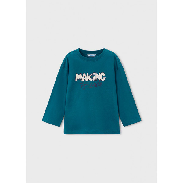 Mayoral T-Shirt μακρ/κο for everyone μπλε σκουρ 16-04025-070 4025