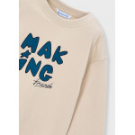 Mayoral T-Shirt μακρ/κο for everyone μπεζ 16-04025-071 4025