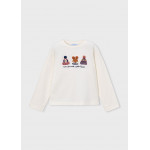 Mayoral T-Shirt μακρυμανικο εκρου 16-04030-089 4030